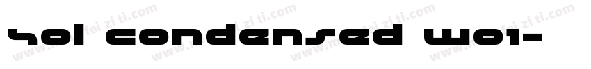 Sol Condensed W01字体转换
